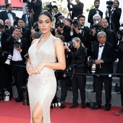 Georgina Rodríguez en su primera aparición en Cannes 2022