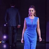 Marta López en el desfile de Alfombra Roja en la 'Sálvame Fashion Week 2022'