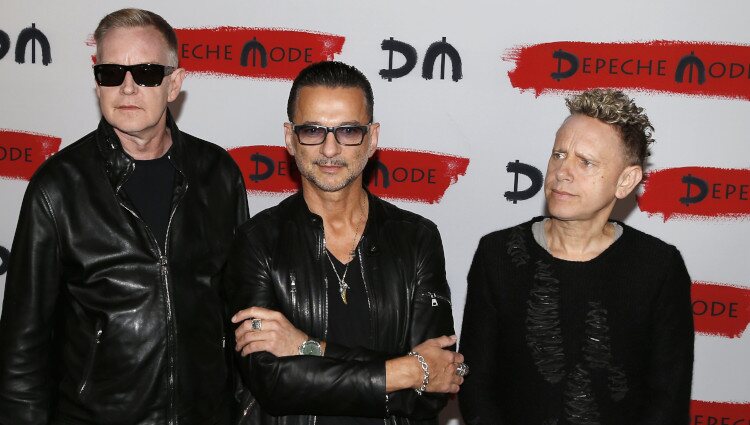 Los integrantes de Depeche Mode en un tour por Italia