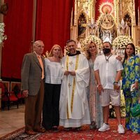 El clan Ortega-Mohedano en la misa por el 16 aniversario de la muerte de Rocío Jurado