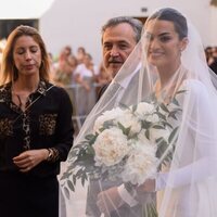 Marta Lozano llega a su boda con Lorenzo Remohi