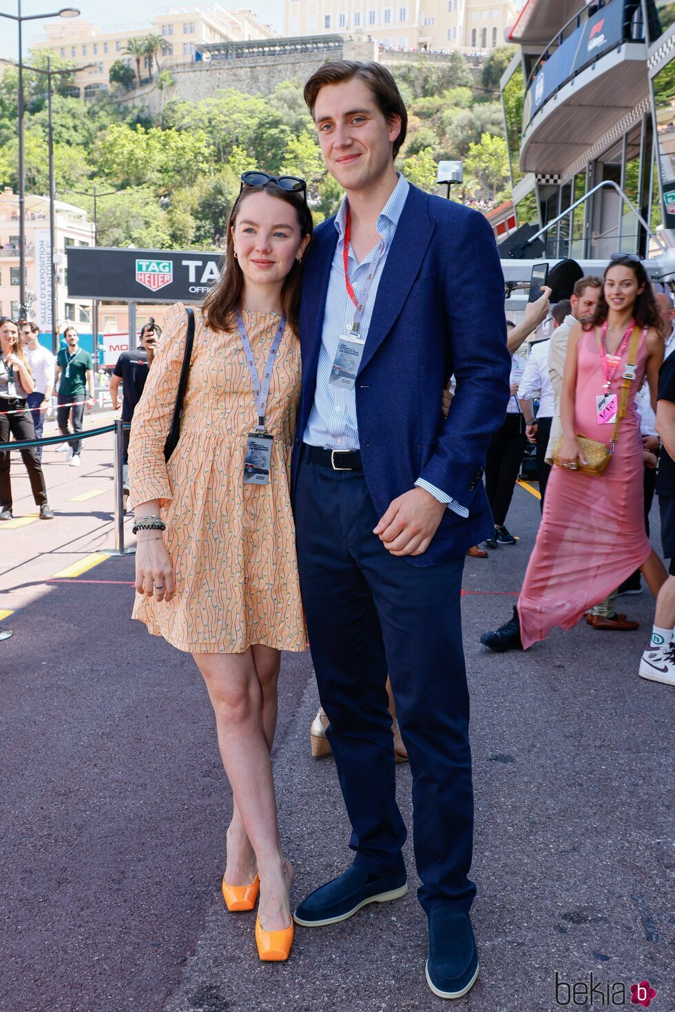 Alexandra de Hannover y Ben-Sylvester Strautmann en el Gran Premio de F1 de Mónaco 2022