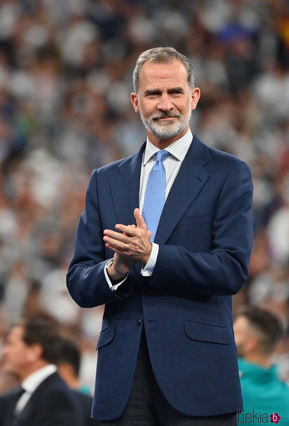 El Rey Felipe VI en la final de la Champions en París