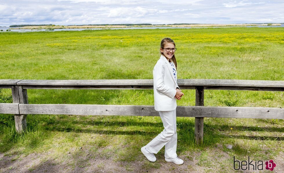 Estela de Suecia en el décimo aniversario de la inauguración de un sendero en su honor en Linkoping