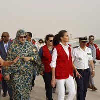 La Reina Letizia visita el proyecto Promopeche en Mauritania