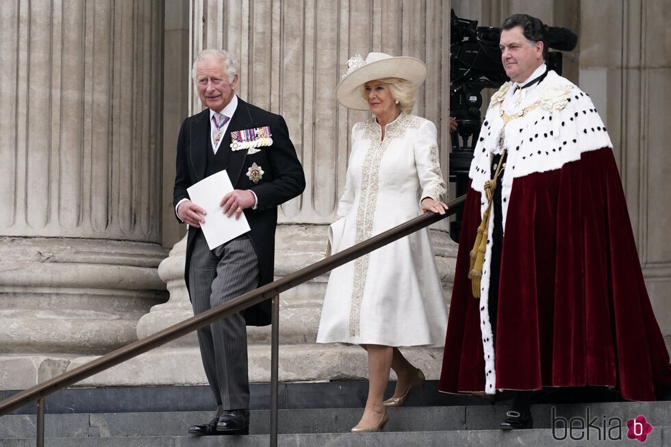 El Príncipe Carlos y Camilla Parker en el Servicio de Acción de Gracias por el Jubileo de Platino