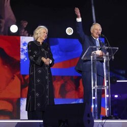 El Príncipe Carlos en su discurso junto a Camilla Parker en el concierto por el Jubileo de Platino