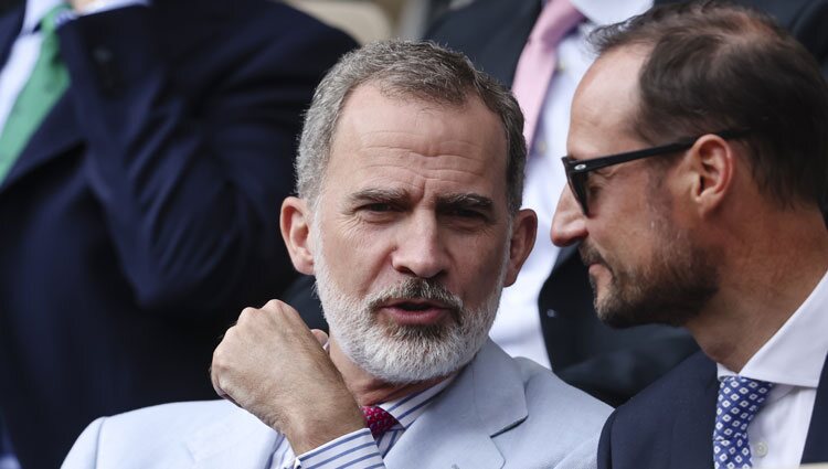El Rey Felipe y Haakon de Noruega en la final de Roland Garros 2022