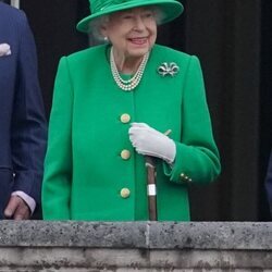 La Reina Isabel en el final de los actos por el Jubileo de Platino