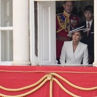 Kate Middleton, el Príncipe Eduardo y James Mountbatten-Windsor Trooping the Colour 2022 por el Jubileo de Platino