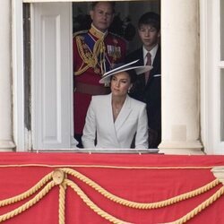 Kate Middleton, el Príncipe Eduardo y James Mountbatten-Windsor Trooping the Colour 2022 por el Jubileo de Platino