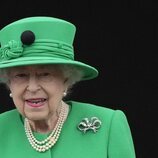 La Reina Isabel en el final del Jubileo de Platino en Buckingham Palace