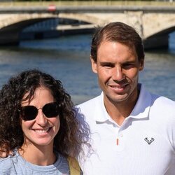 Rafa Nadal, con su mujer Xisca Perelló tras ganar el torneo Roland Garros 2022