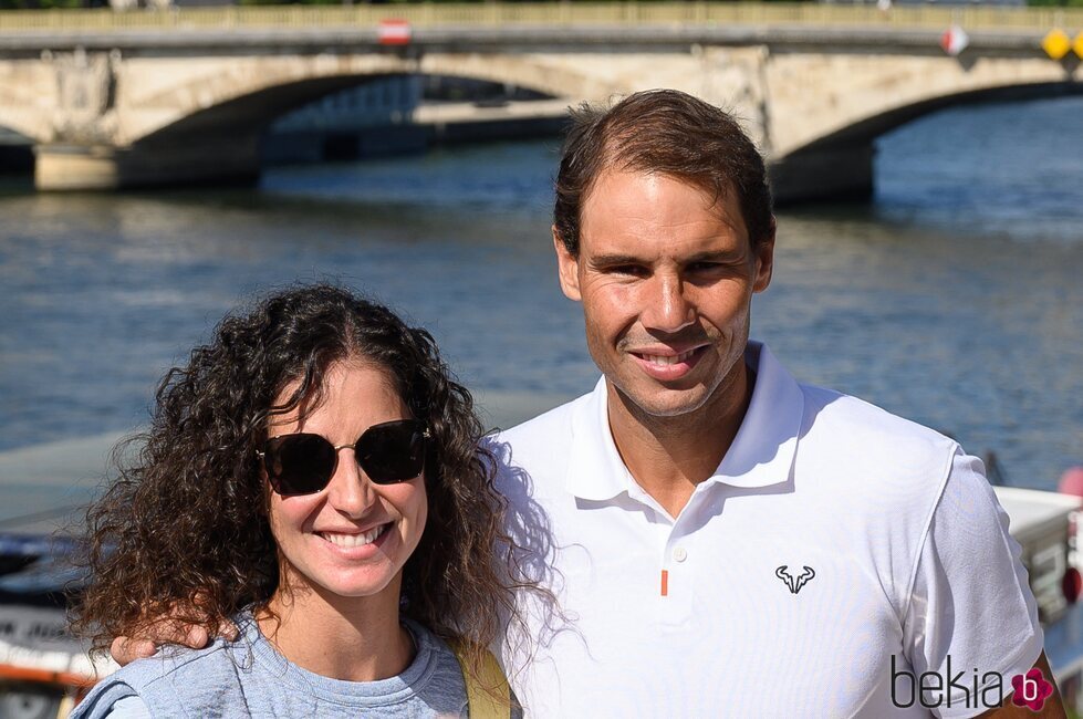 Rafa Nadal, con su mujer Xisca Perelló tras ganar el torneo Roland Garros 2022