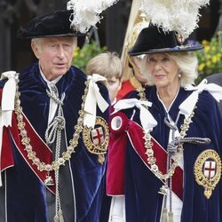 El Príncipe Carlos y Camilla Parker en el Día de la Jarretera 2022