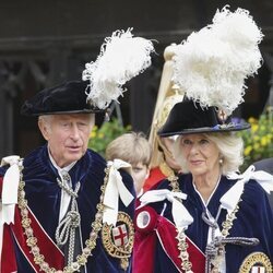 El Príncipe Carlos y Camilla Parker en el Día de la Jarretera 2022