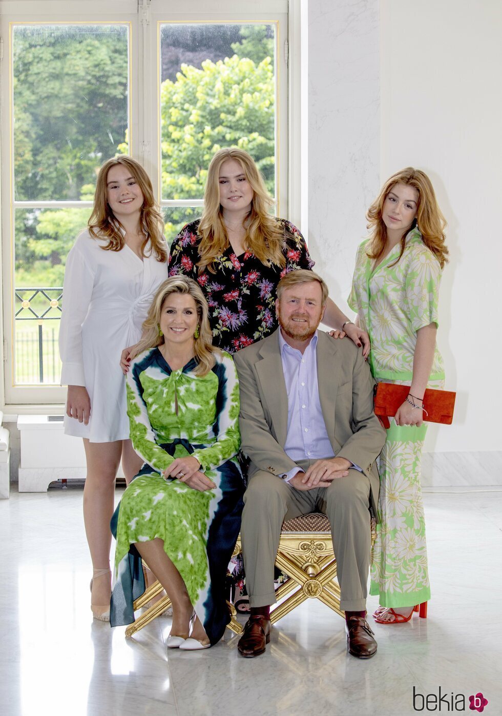 Las Princesas Amalia, Alexia y Ariane de Holanda con los Reyes Guillermo y Máxima de Holanda