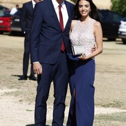 Jesús Vallejo y su mujer en la boda de Dani Carvajal y Daphne Cañizares