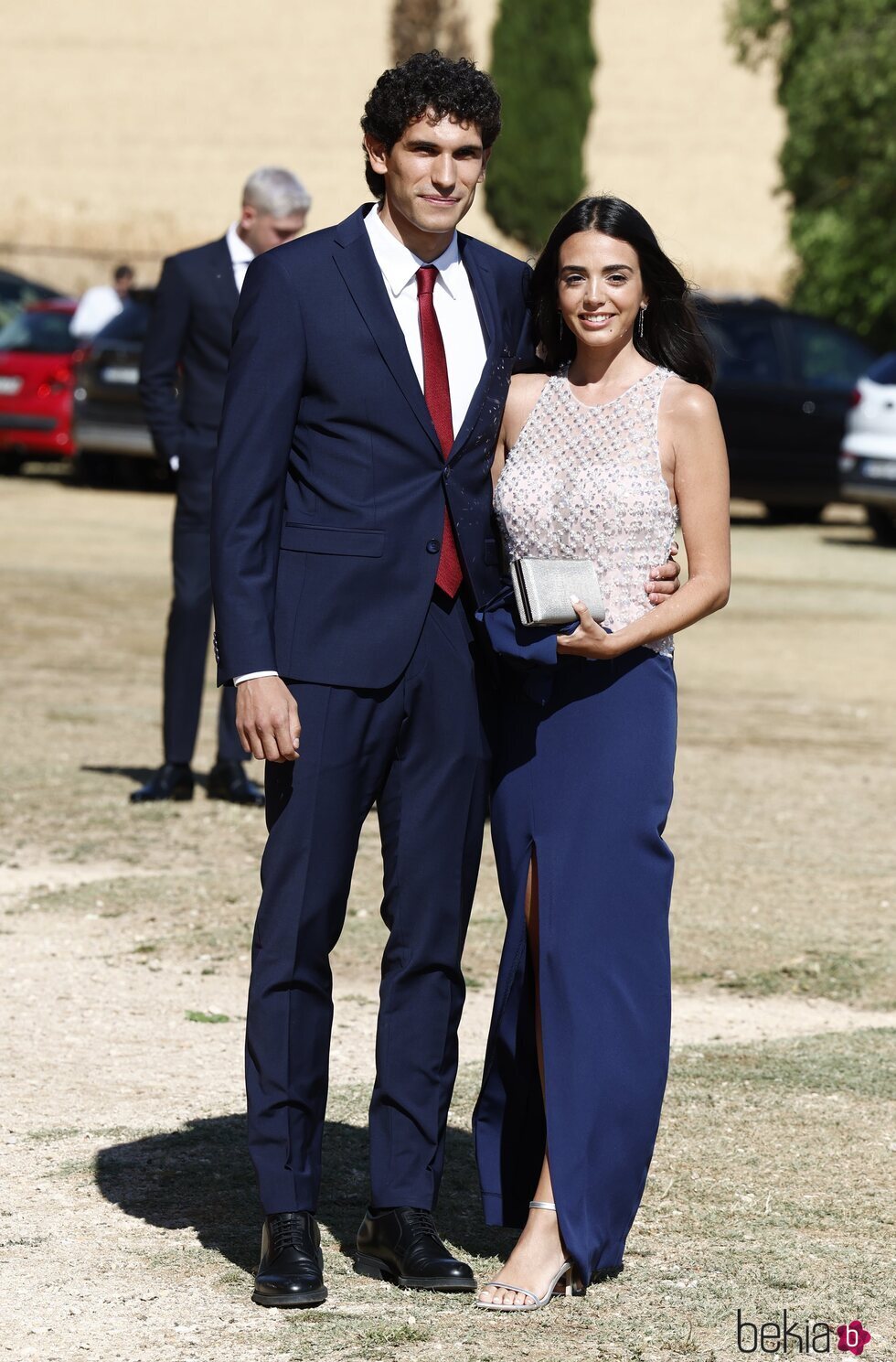 Jesús Vallejo y su mujer en la boda de Dani Carvajal y Daphne Cañizares