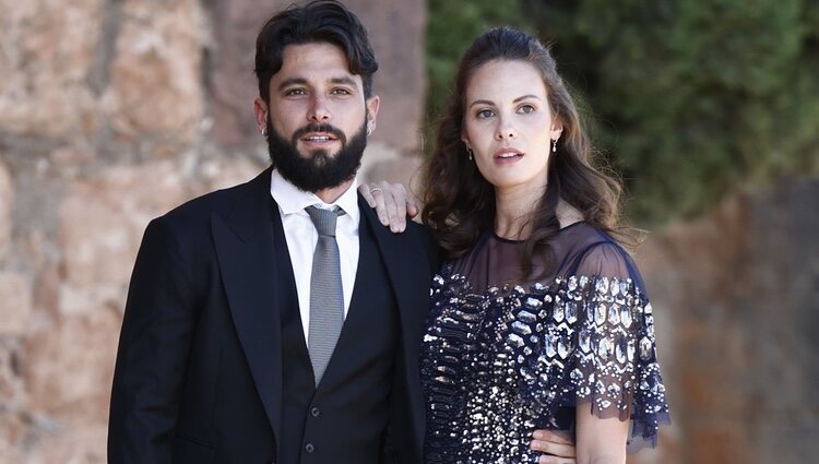 Jota Peleteiro y Jessica Bueno en la boda de Dani Carvajal y Daphne Cañizares