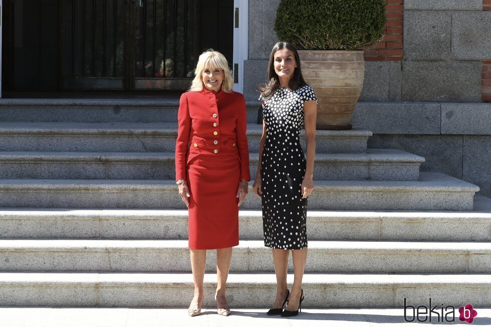 Jill Biden y la Reina Letizia en La Zarzuela para su encuentro