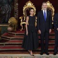 Los Reyes Felipe y Letizia y Justin Trudeau en la cena por la Cumbre de la OTAN en Madrid