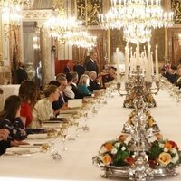 El Rey Felipe en su discurso ante los Jefes de Estado y de Gobierno asistentes en la cena por la Cumbre de la OTAN en Madrid