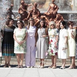 La Reina Letizia, Begoña Gómez, Jill Biden y otras Primeras Damas en su visita al Palacio de la Granja por la Cumbre de la OTAN