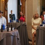 La Reina Letizia, Brigitte Macron y otras acompañantes en una cata de aceite en el Teatro Real por la Cumbre de la OTAN en Madrid