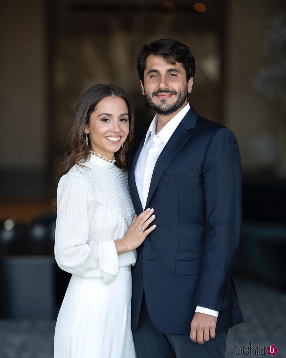 La Princesa Iman de Jordania con su prometido Jameel Alexander Thermiotis