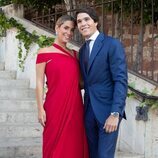 María Pombo y Pablo Castellano en la boda de Teresa Andrés Gonzalvo e Ignacio Ayllón