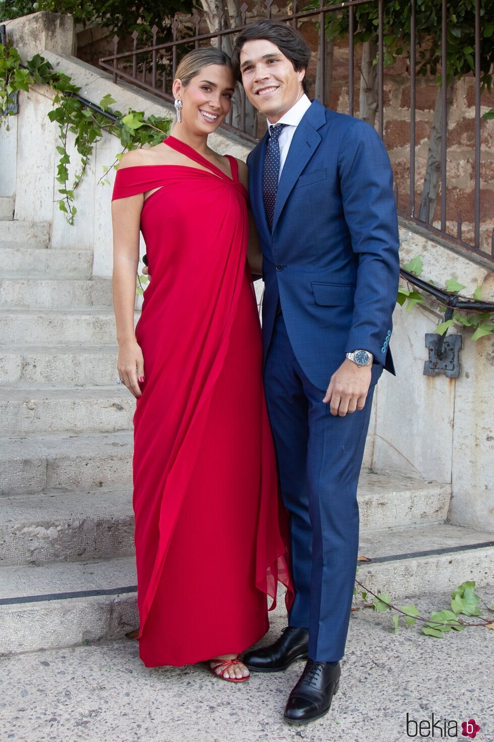 María Pombo y Pablo Castellano en la boda de Teresa Andrés Gonzalvo e Ignacio Ayllón