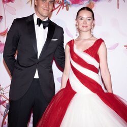 Alexandra de Hanover y su novio Sylvester Strautmann en el Baile de la Rosa 2022