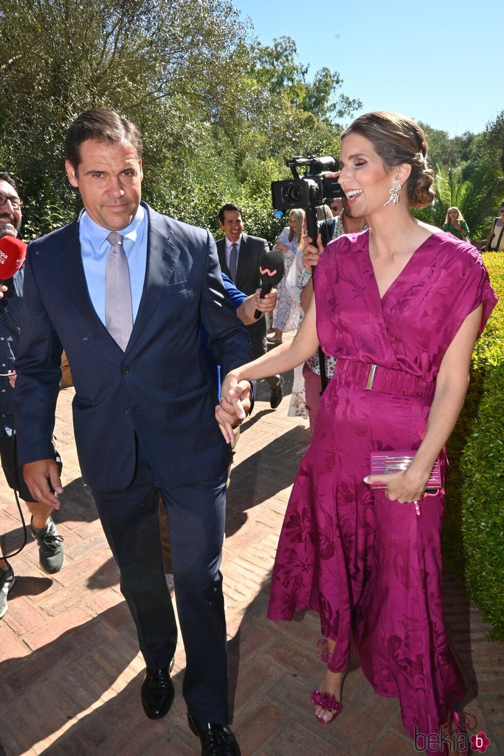 Luis Alfonso de Borbón y Margarita Vargas en la boda de Álvaro Castillejo y Cristina Fernández