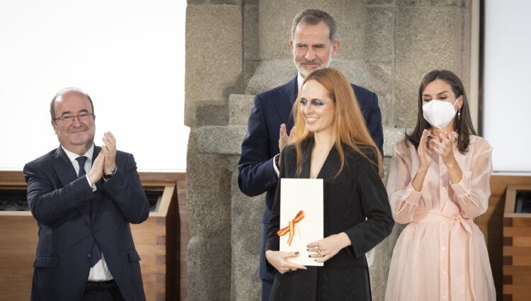 Los Reyes Felipe y Letizia, Miquel Iceta y Ana Locking en la entrega de los Premios Nacionales de Cultura 2020