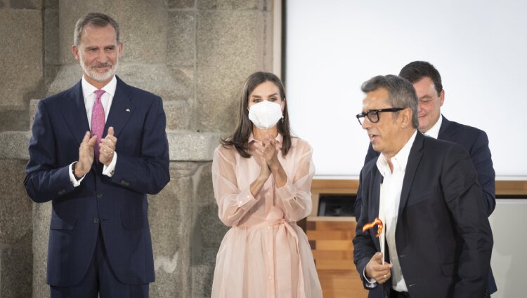 Los Reyes Felipe y Letizia y Andreu Buenafuente en la entrega de los Premios Nacionales de Cultura 2020