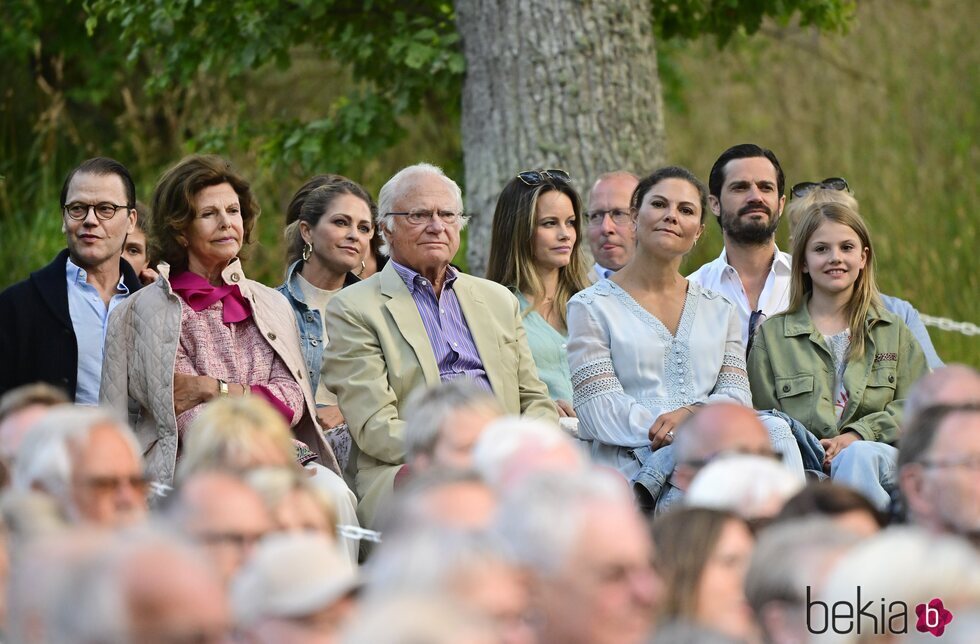 La Familia Real Sueca en un concierto de Solliden Sessions