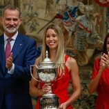 Los Reyes Felipe y Letizia y Maribel Nadal en la entrega de los Premios Nacionales del Deporte 2019