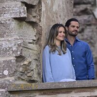 Carlos Felipe y Sofia de Suecia en un concierto en las ruinas del Castillo de Borgholm
