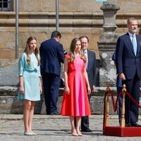 Los Reyes Felipe y Letizia, la Princesa Leonor y la Infanta Sofía en la festividad de Santiago Apóstol 2022