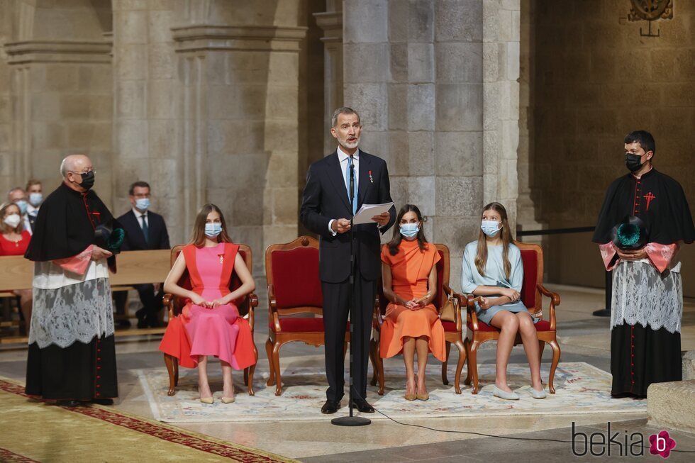 El Rey Felipe da su discurso en la Catedral de Santiago por el Día del Apóstol
