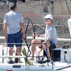 El Rey Felipe a bordo del Aifos en sus vacaciones en Palma de Mallorca 2022