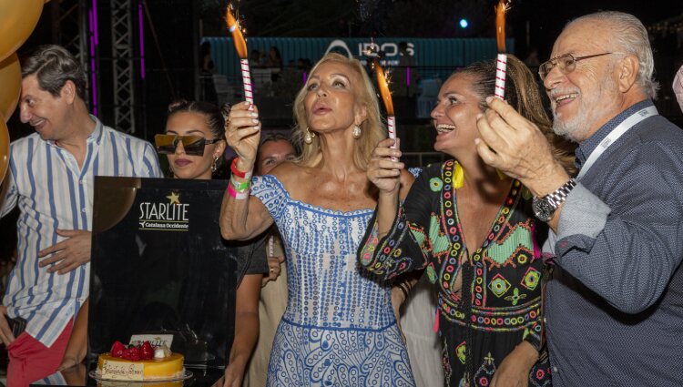 Carmen Lomana celebra su 74 cumpleaños en el Festival Starlite de Marbella