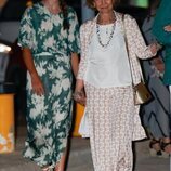 La Infanta Sofía y la Reina Sofía tras una cena en Palma durante sus vacaciones en Mallorca