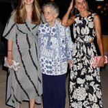 La Reina Letizia, la Princesa Leonor e Irene de Grecia tras una cena en Palma durante sus vacaciones en Mallorca