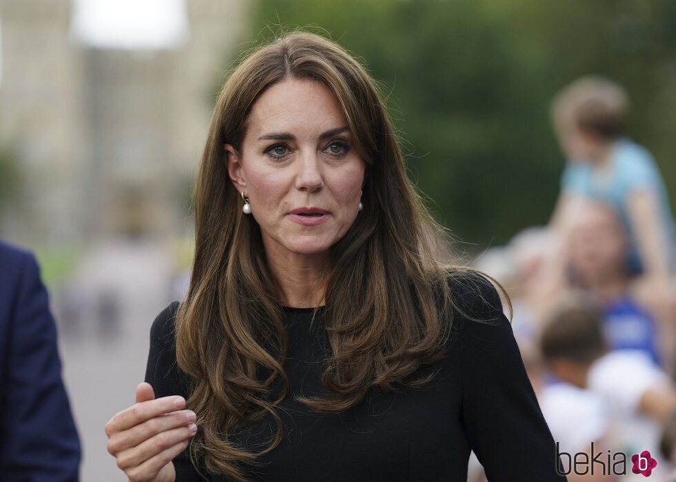 Kate Middleton a las puertas de Windsor tras la muerte de la Reina Isabel II