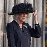 La Reina Camilla en el funeral por la Reina Isabel II en Edimburgo