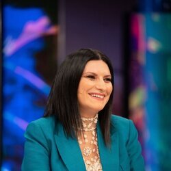 Laura Pausini en 'El Hormiguero' presentando la nueva edición de 'La Voz'