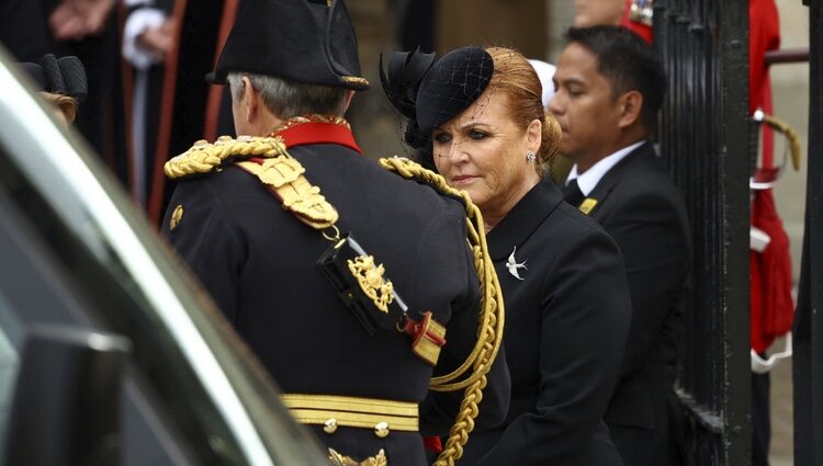 Sarah Ferguson en el funeral de estado de la Reina Isabel II