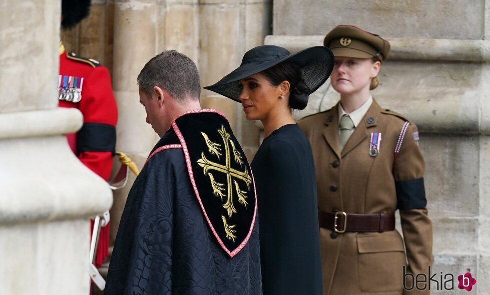 Meghan Markle en el funeral de estado de la Reina Isabel II